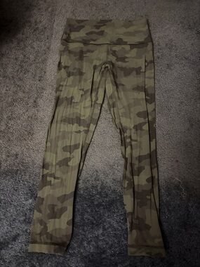 lululemon athletica Olive Camo High-Rise Leggings